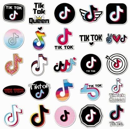 TikTok 5 pcs Stickers