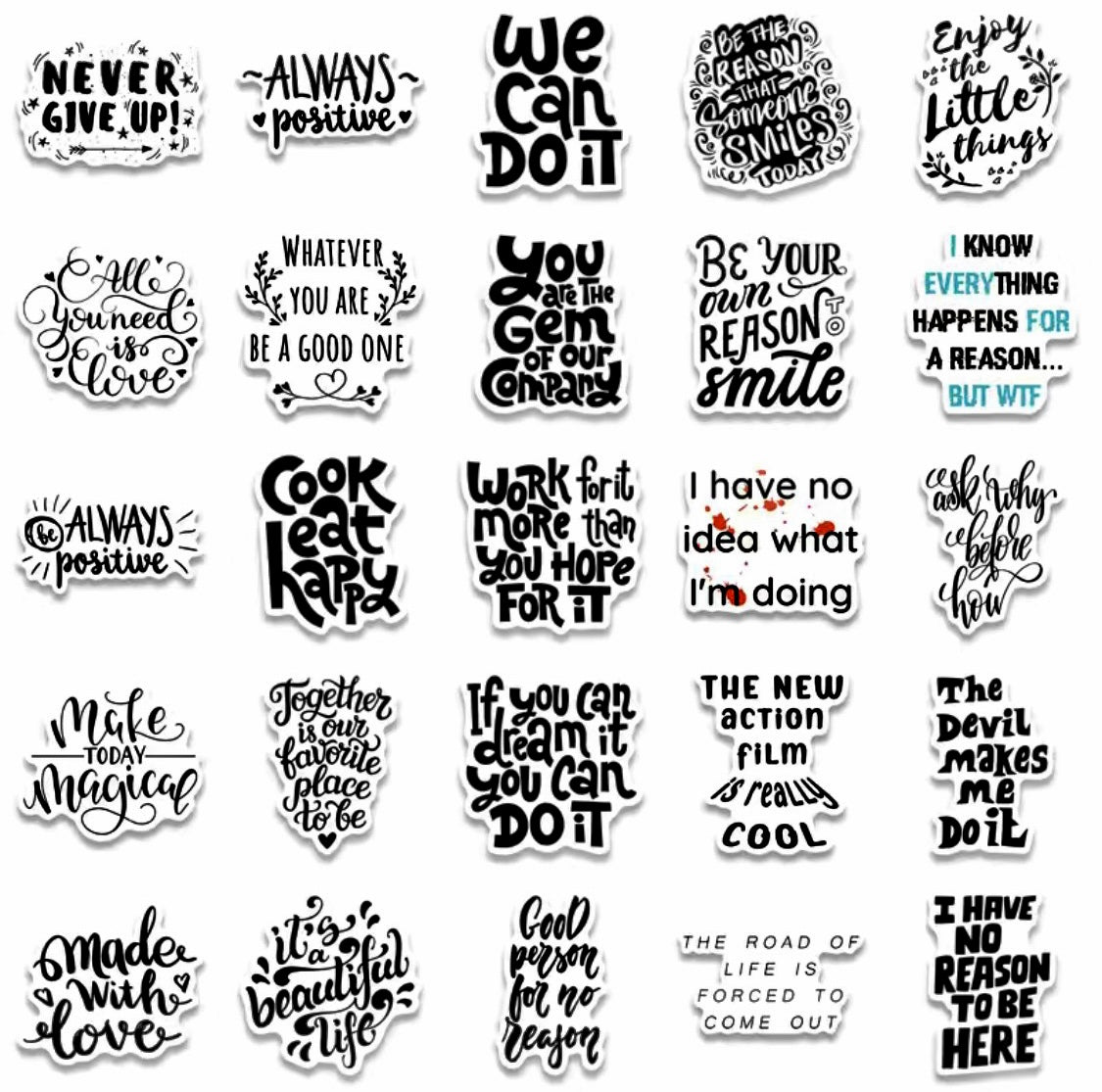 Motivation Mania 5 pcs Stickers